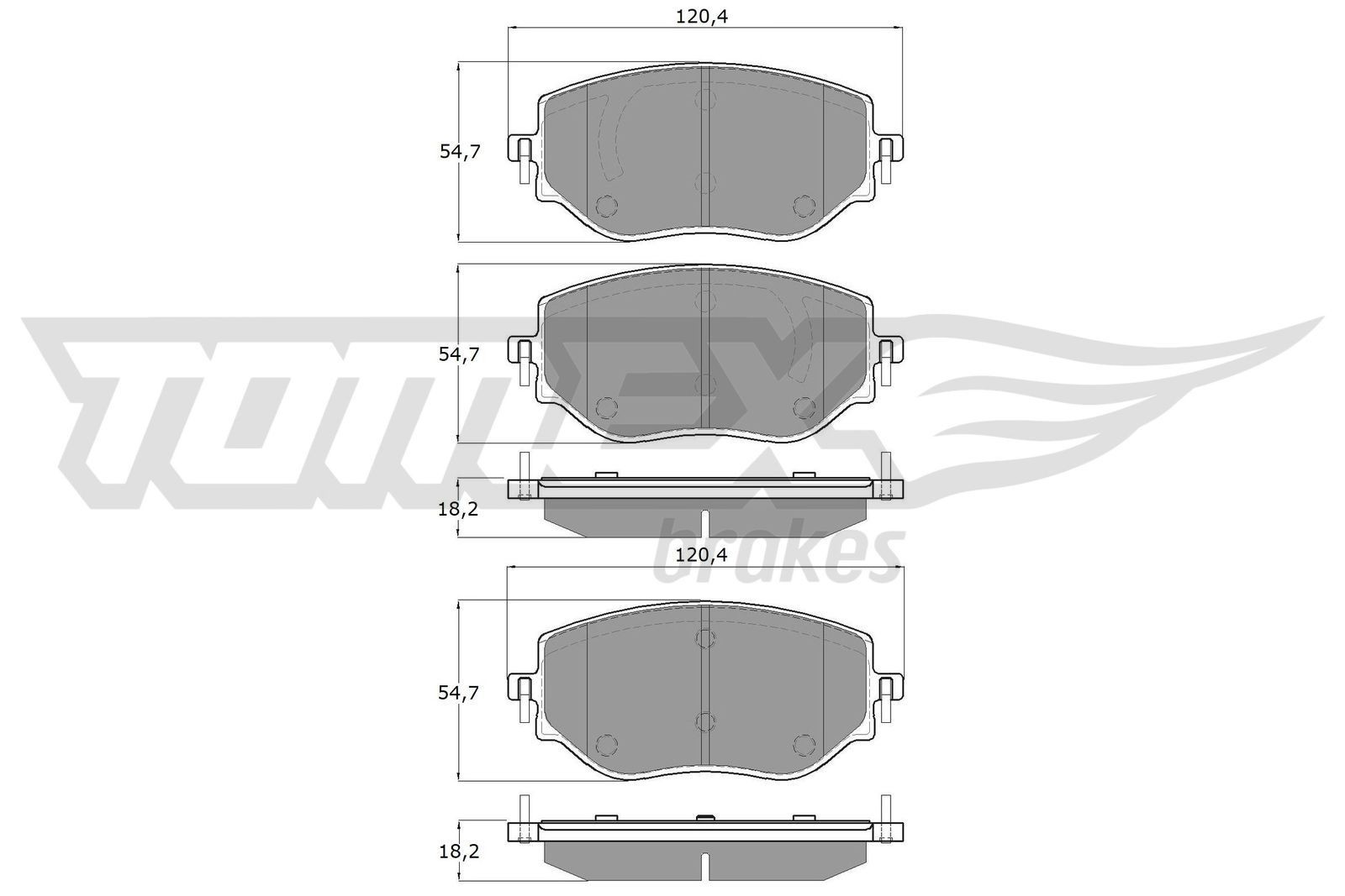 TOMEX brakes Brake pad set Article number: TX 19-76 cheaply