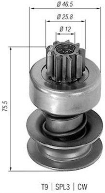 MAGNETI MARELLI Pinion, starter Article number: 940113020001 cheaply