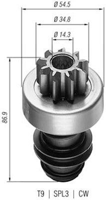 MAGNETI MARELLI Hammastrummel, starter Artikli number: 940113020004 soodsalt