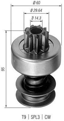 MAGNETI MARELLI Hammastrummel, starter Artikli number: 940113020010 soodsalt