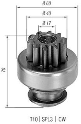 MAGNETI MARELLI Pinion, starter Article number: 940113020012 cheaply