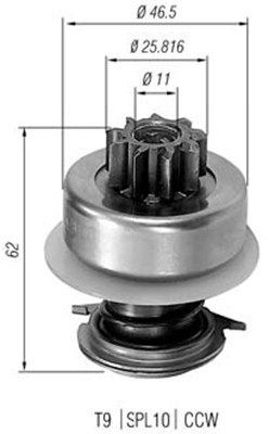 MAGNETI MARELLI Hammastrummel, starter Artikli number: 940113020013 soodsalt