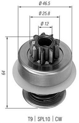 MAGNETI MARELLI Hammastrummel, starter Artikli number: 940113020015 soodsalt