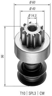 MAGNETI MARELLI Hammastrummel, starter Artikli number: 940113020018 soodsalt