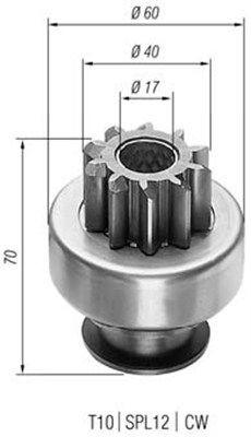 MAGNETI MARELLI Pinion, starter Article number: 940113020019 cheaply