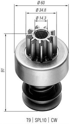 MAGNETI MARELLI Pinion, starter Article number: 940113020022 cheaply