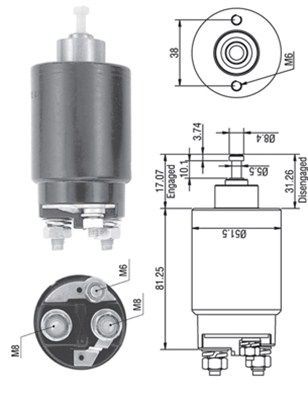 MAGNETI MARELLI Magnetafbryder, starter Varenummer: 940113050264 billige
