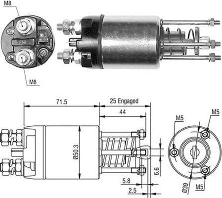 MAGNETI MARELLI Starter solenoid Article number: 940113050460 cheaply
