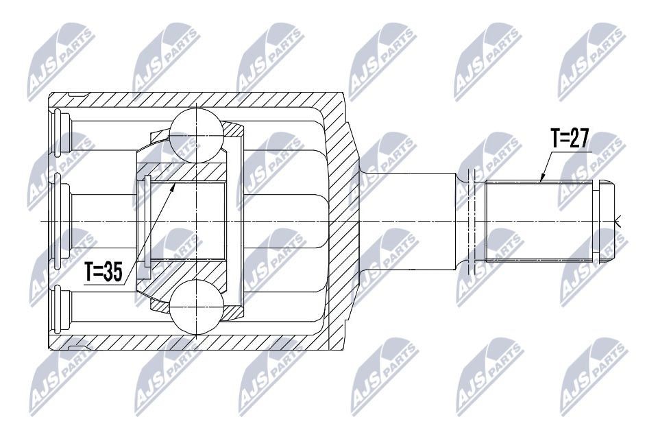 NTY Joint kit, drive shaft Article number: NPW-CH-028 cheaply