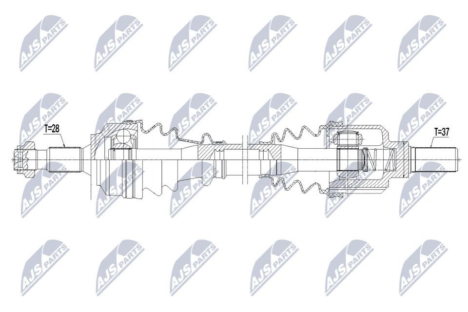 NTY Drive shaft Article number: NPW-PE-061 cheaply