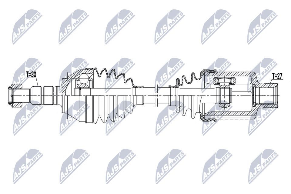 NTY Drive shaft Article number: NPW-PL-115 cheaply
