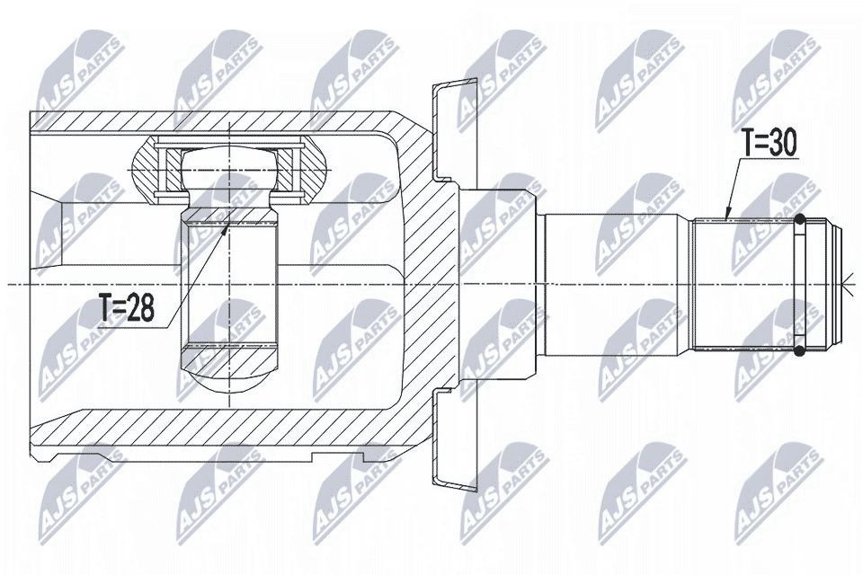 NTY Joint kit, drive shaft Article number: NPW-TY-120 cheaply