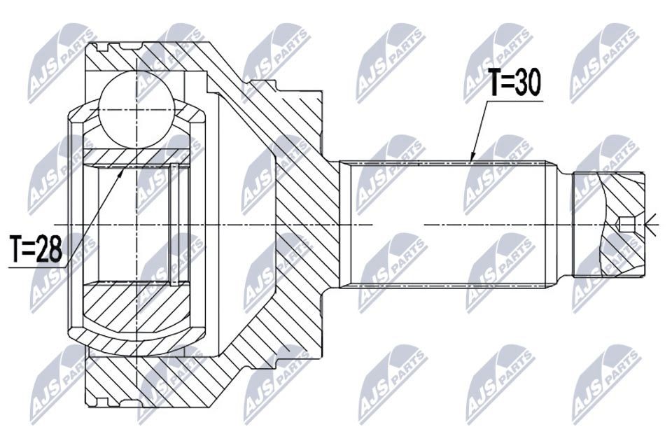 NTY Joint kit, drive shaft Article number: NPZ-BM-015 cheaply