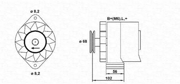 MAGNETI MARELLI Generaator Artikli number: 943356174010 soodsalt