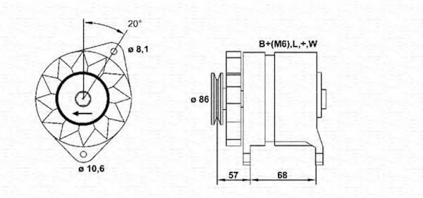 MAGNETI MARELLI Alternator Article number: 943356220010 cheaply