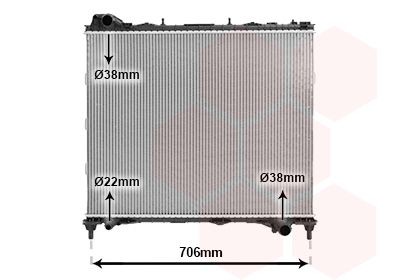 VAN WEZEL Engine radiator Article number: 02012709 cheaply