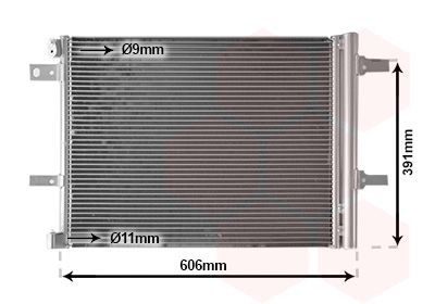 VAN WEZEL Air conditioning condenser Article number: 09015704 cheaply