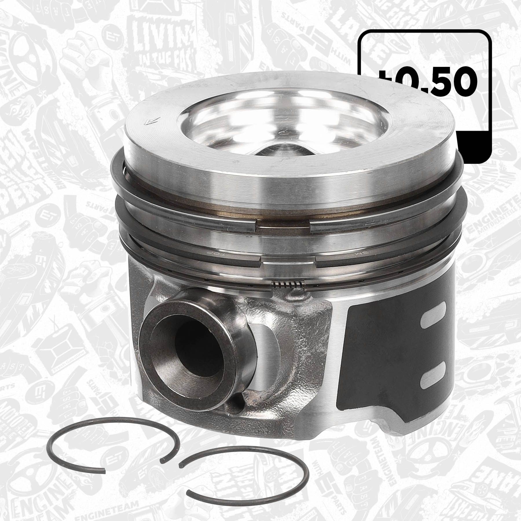ET ENGINETEAM Piston Article number: PM012650 cheaply