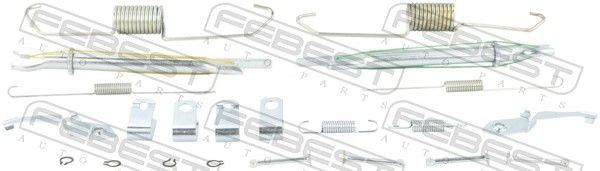 FEBEST Brake shoe fitting kit Article number: 0404-KB4-KIT cheaply