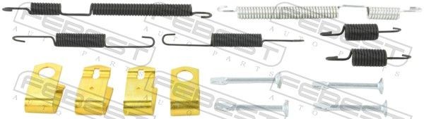 FEBEST 2204-CERR-KIT Tilbehørssæt, parkeringsbremsebakker PICANTO 1.2 (G4LA) 84 HK Benzin