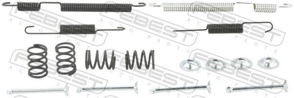 FEBEST 2204-SOULR-KIT Lisakomplekt, seisupiduriklotsid PICANTO 1.0 FLEX (JA) 80 HP Bensiin/etanool