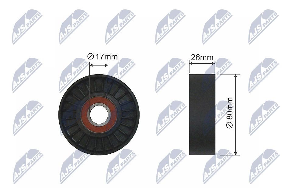 NTY Tensioner Pulley, V-belt Article number: RNK-AR-011 cheaply