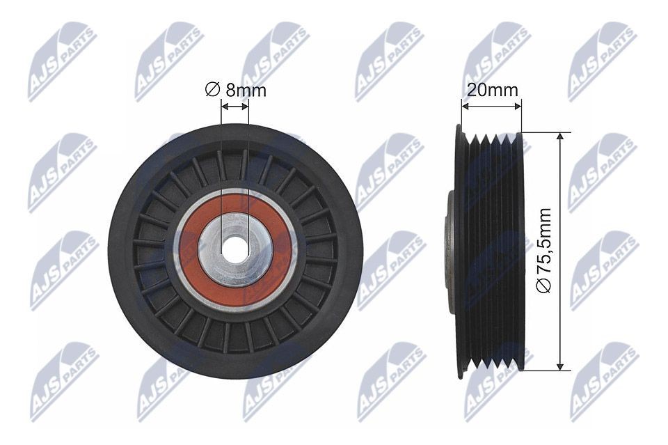 NTY Deflection / Guide Pulley, v-belt Article number: RNK-AU-043 cheaply