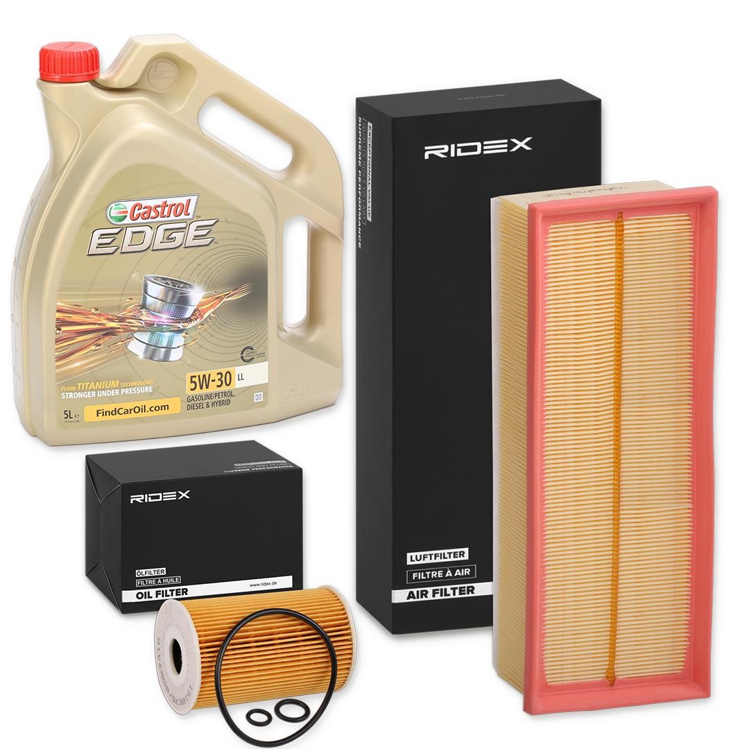 RIDEX Filter set with engine oil Article number: 100374T0019 cheaply