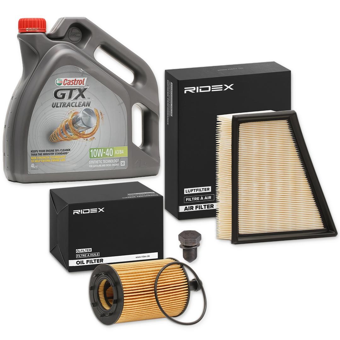 RIDEX Filter set with engine oil Article number: 100374T0046 cheaply