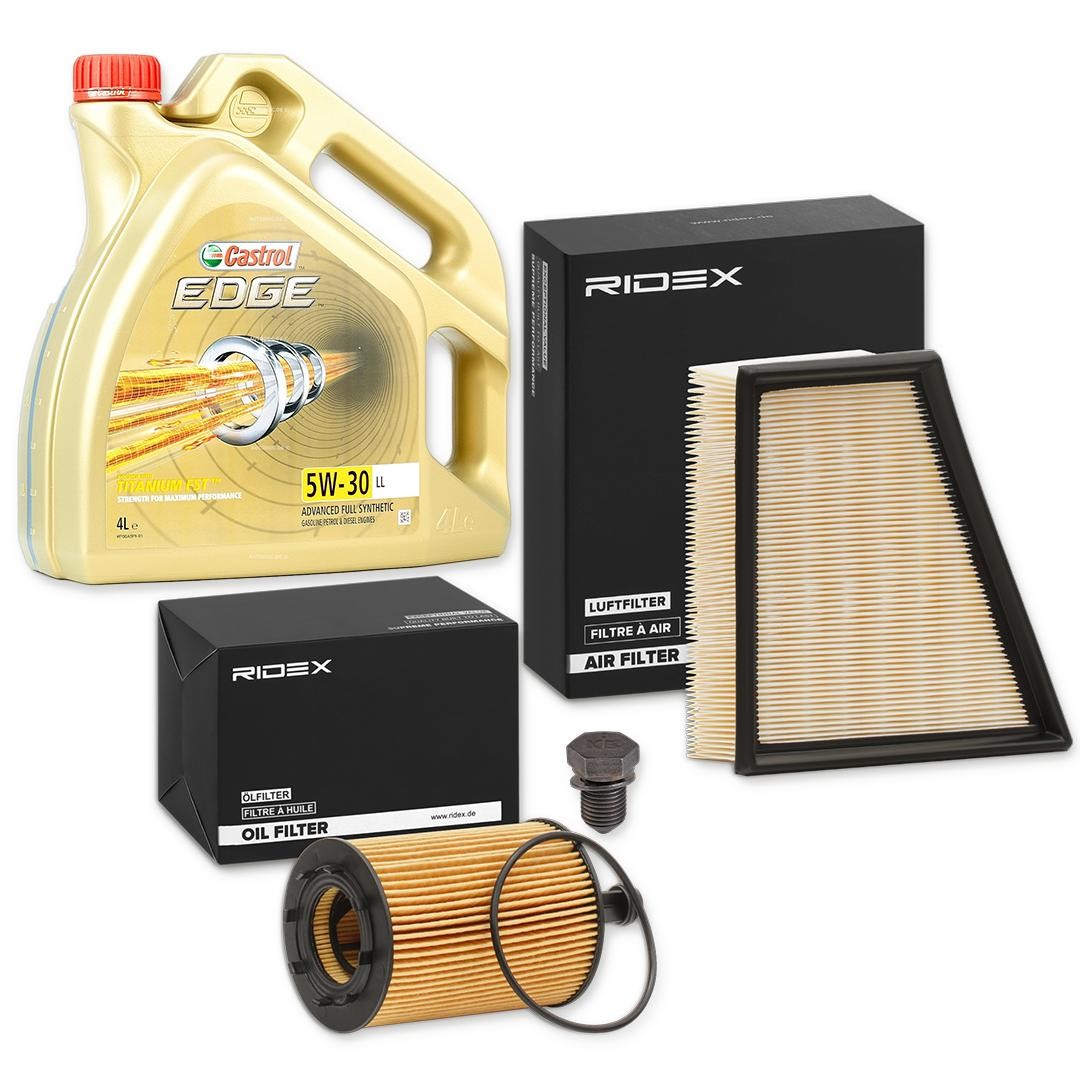 RIDEX Filter set with engine oil Article number: 100374T0047 cheaply