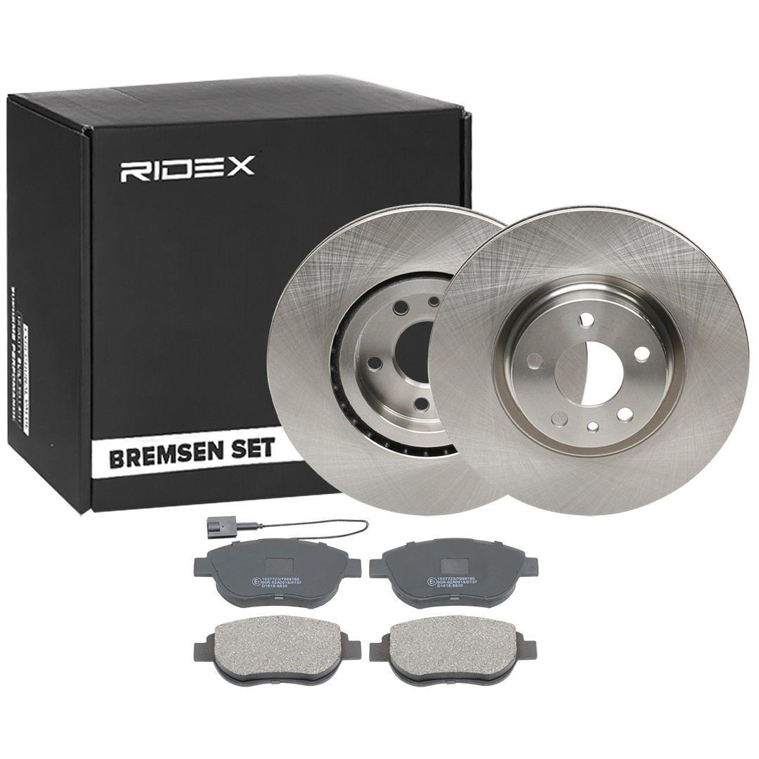 RIDEX Brake discs and pads set Article number: 3405B1800 cheaply