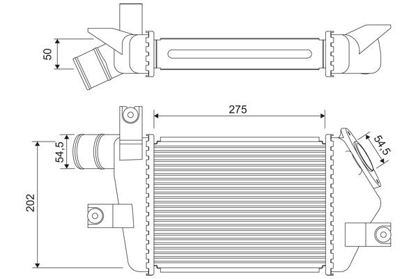 VALEO Intercooler Article number: 818693 cheaply