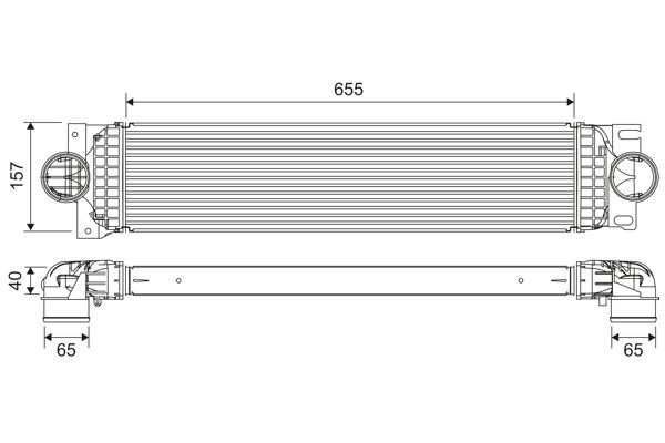 VALEO Intercooler Article number: 822907 cheaply