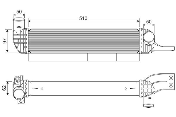 VALEO Intercooler Article number: 822923 cheaply