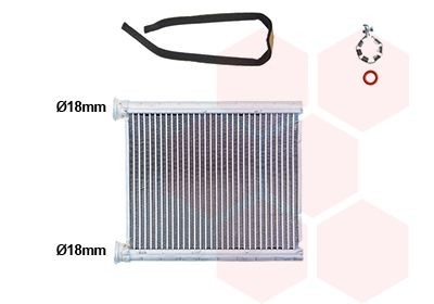 VAN WEZEL Heater matrix Article number: 43016702 cheaply