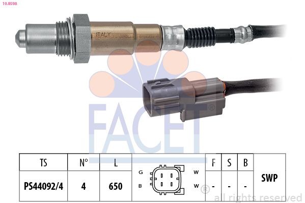 FACET Lambda sensor Article number: 10.8598 cheaply