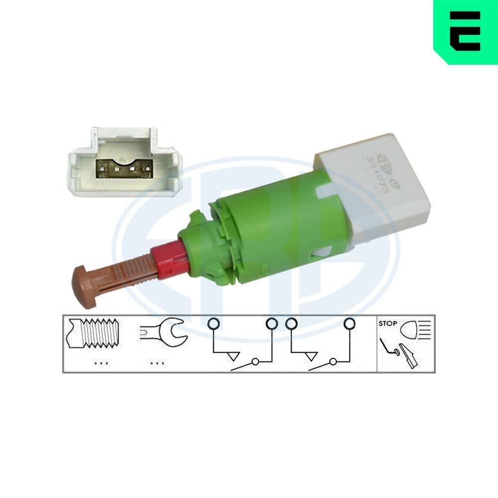 ERA 331073 Switch, clutch control (cruise control) MASTER 2.3 dCi 100 FWD (JV0A, JV0B, JV0G, JV0H) 101 PS Diesel