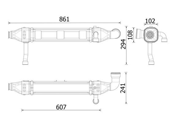 MAHLE ORIGINAL EGR cooler Article number: CE 44 000P cheaply
