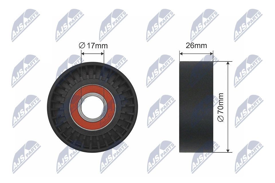 NTY Deflection / Guide Pulley, v-belt Article number: RNK-AU-048 cheaply