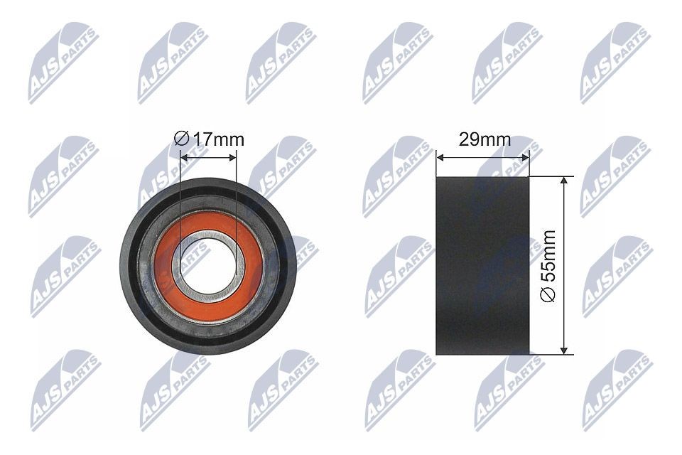 NTY Tensioner Pulley, V-belt Article number: RNK-BM-038 cheaply