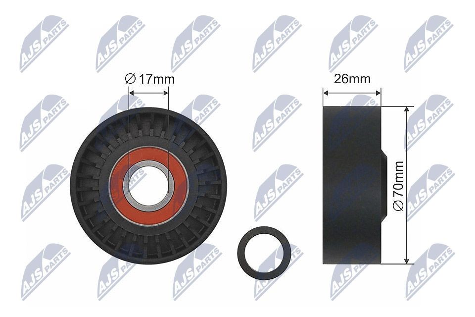 NTY Tensioner Pulley, V-belt Article number: RNK-DW-013 cheaply