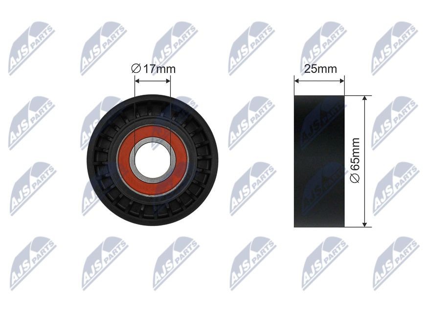 NTY Tensioner Pulley, V-belt Article number: RNK-ME-040 cheaply