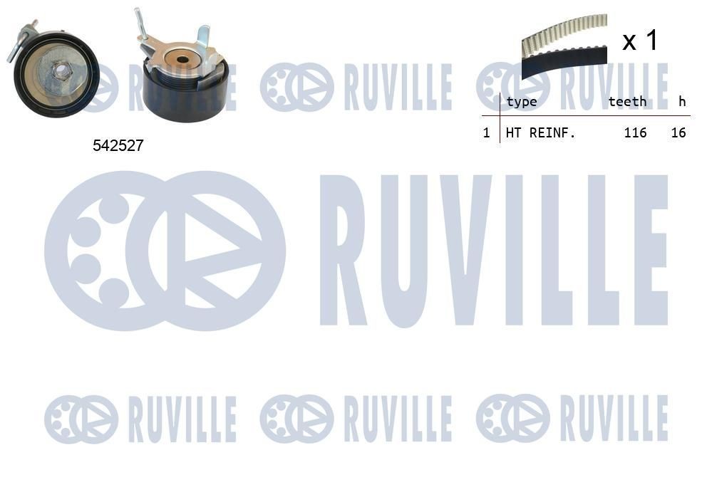 RUVILLE Timing belt kit Article number: 550372 cheaply