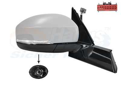 VAN WEZEL Wing mirror Article number: 0262808 cheaply