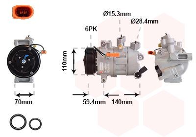 VAN WEZEL Kliimakompressor Artikli number: 0301K711 soodsalt
