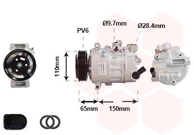 VAN WEZEL Air conditioning compressor Article number: 5801K703 cheaply