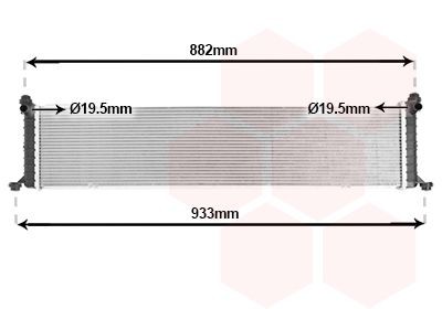VAN WEZEL Engine radiator Article number: 69012702 cheaply