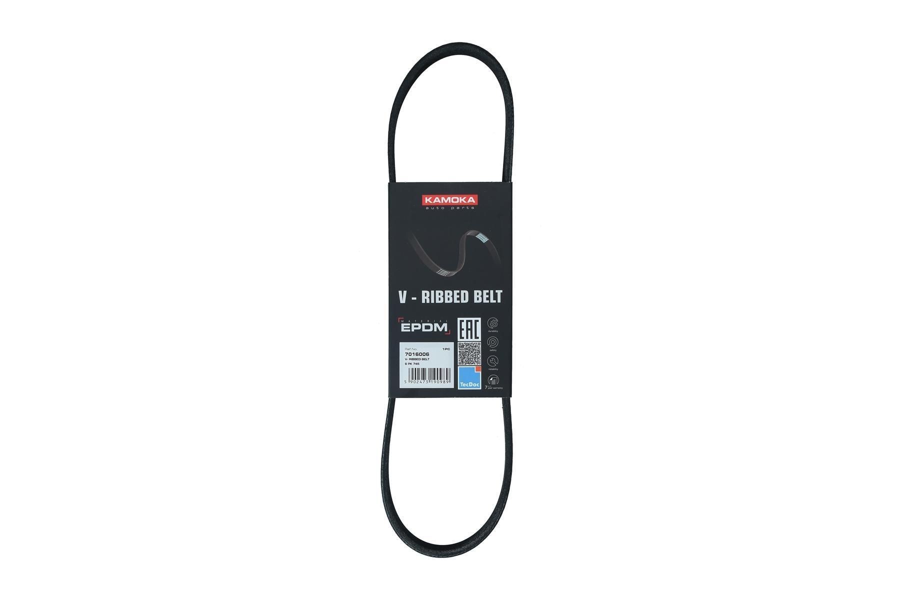 KAMOKA Serpentine belt Article number: 7016006 cheaply