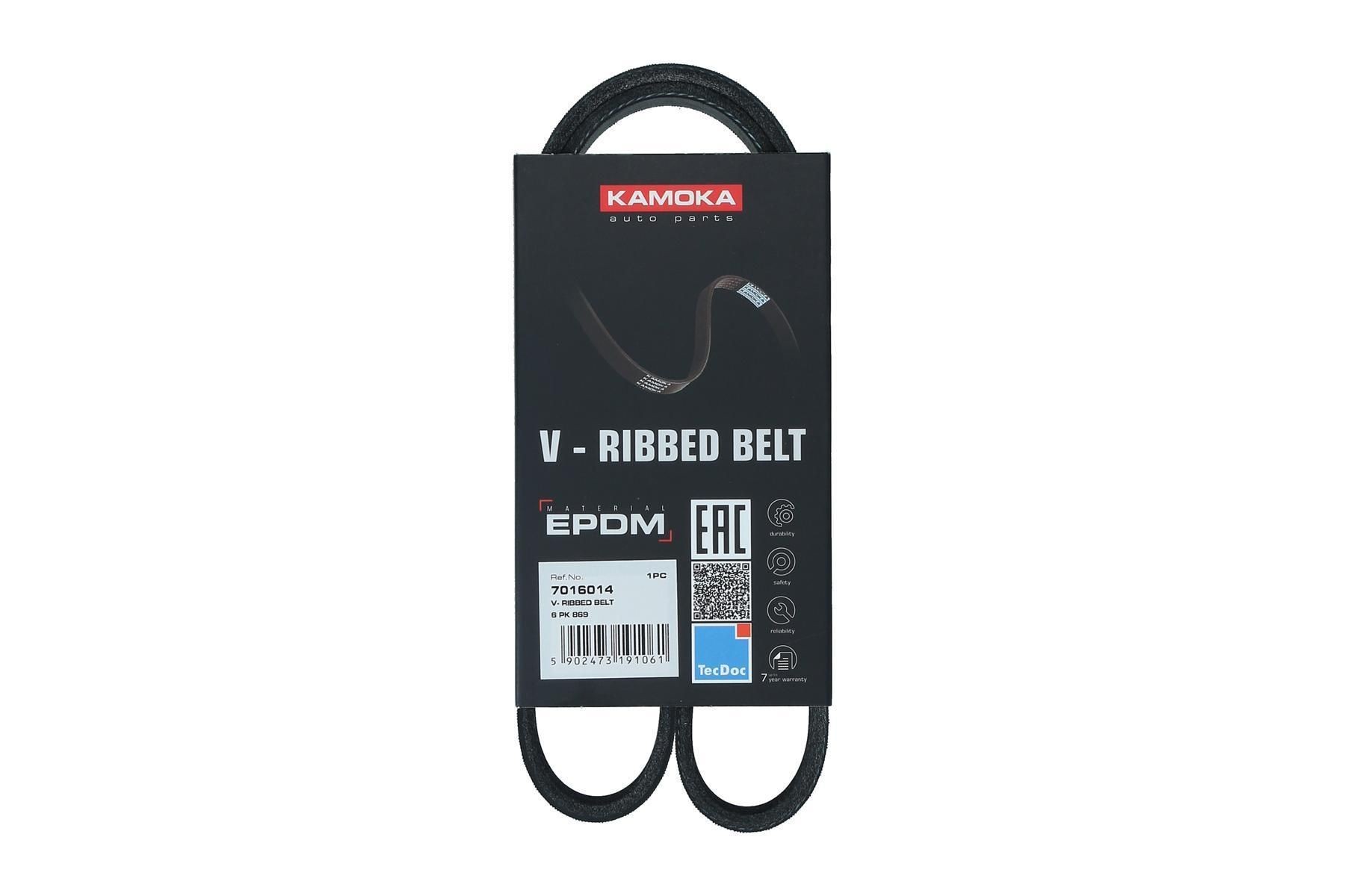 KAMOKA Serpentine belt Article number: 7016014 cheaply