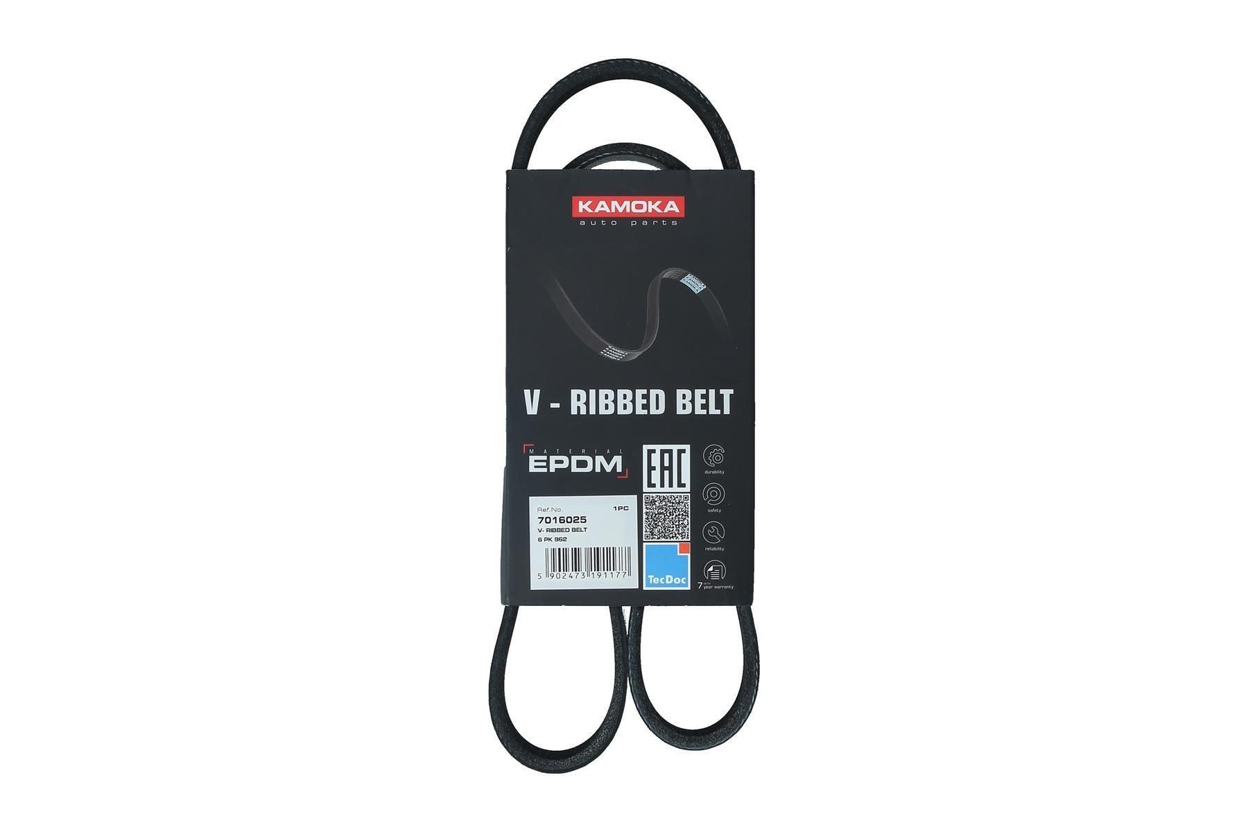KAMOKA Serpentine belt Article number: 7016025 cheaply